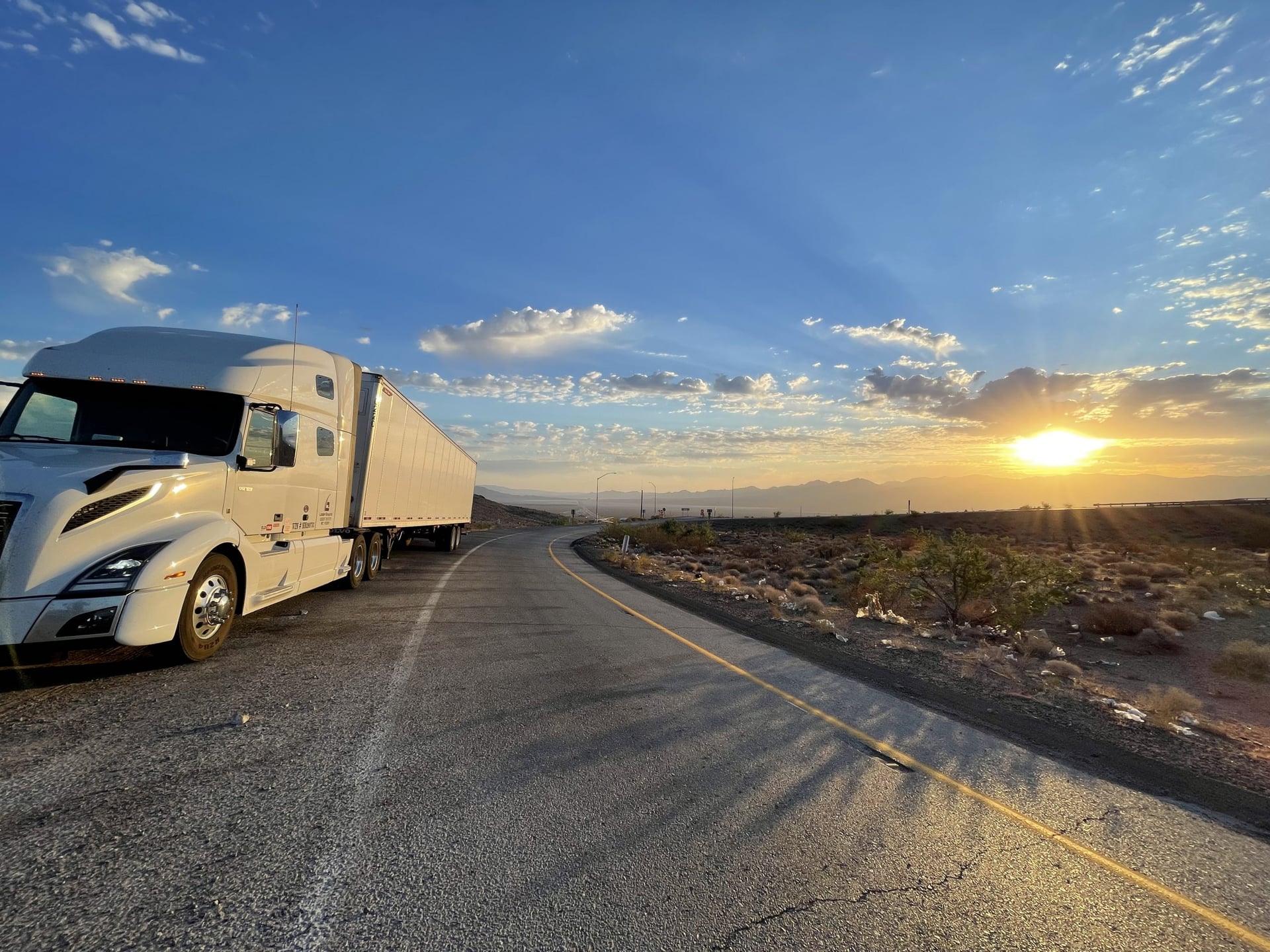 Modern trucking fleet